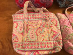 Five Vera Bradley bags, all with change purse