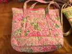 Five Vera Bradley bags, all with change purse