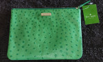 Kate Spade, Little Gia, Ostrich Pouch.