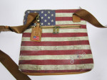 YNOT American Flag Red Blue White Rustic Design Cross Body Messenger T