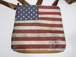 YNOT American Flag Red Blue White Rustic Design Cross Body Messenger T