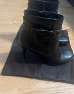 Kate Spade black leather ankle boots