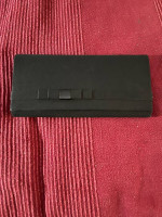 Small black evening clutch