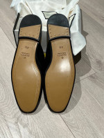 Gucci Horsebit Bee Leather Mules - Men Black 8.5 IT