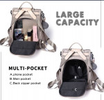 Women Backpack Purse Waterproof Nylon Anti-theft Rucksack