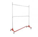 2 Commercial Grade Z Base Garment Racks