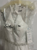 Enchanting by Mon Cheri Wedding Dress 219135 in Ivory. Size 8. NWT!