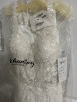 Enchanting by Mon Cheri Wedding Dress 219150 in Ivory. Size 12. NWT!