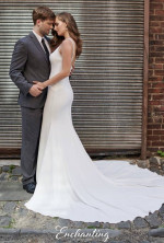 Enchanting by Mon Cheri Wedding Dress 120163 in Ivory. Size 10. NWT!