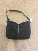 NEW COACH Black Canvas/Leather Purse