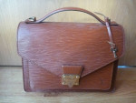 Authentic Vintage Louis Vuitton LV Monceau Brown Epi Leather Handbag