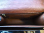 Authentic Vintage Louis Vuitton LV Monceau Brown Epi Leather Handbag