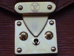 Authentic Vintage Louis Vuitton LV Monceau Brown Epi Leather Handbag