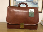Brand New Vintage Pielle Italian Light Brown Leather Bag