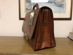 Brand New Vintage Pielle Italian Light Brown Leather Bag