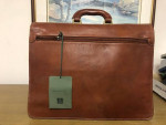 Brand New Vintage Pielle Italian Light Brown Leather Bag
