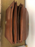 Brand New Vintage Pielle Italian Light Brown Leather Bag