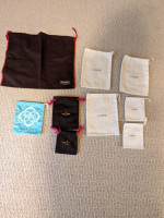 J Crew Coach Kate Spade drawstring bags pouches empty jewelry travel