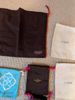 J Crew Coach Kate Spade drawstring bags pouches empty jewelry travel