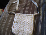 LUG Crossbody bag Tan and White