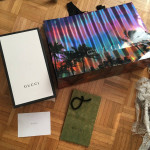 Gucci shoe box and bags & card box 14.5”x8.25”x5.25” tissu