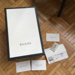 Gucci shoe box and bags & card box 14.5”x8.25”x5.25” tissu