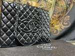 CC Leather & Chain Tote