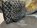 CC Leather & Chain Tote