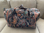 4 Piece (3) New Vera Bradley Large Duffle Weekender Travel Set