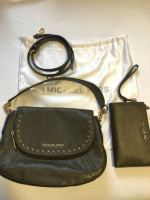 Green Michael Kors Handbag Purse w/ Wallet (Used)