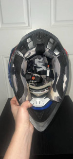 Small Dirtbike Helmet - BILT Lux Race USA + FMF Goggles