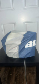 Small Dirtbike Helmet - BILT Lux Race USA + FMF Goggles