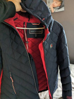 Tommy Hilfiger women's quilted winter jacket coat with hood