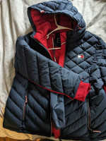 Tommy Hilfiger women's quilted winter jacket coat with hood