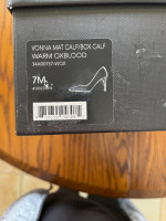 Coach Women’s Vonna Mat Calf/Box Calf, Warm Oxblood, Pointed Toe Heel