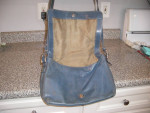 Vintage Coach Blue Leather shoulder Bag