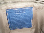 Vintage Coach Blue Leather shoulder Bag