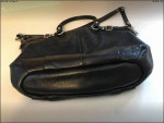 Genuine Coach Black Leather Handbag-New-