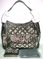 "FALCHI" Italian Quilted Lambskin HOBO W/CLUTCH