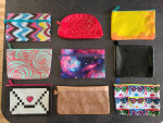 9 Ipsy Clutch Make Up Bags