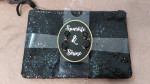 BLINGED SEQUINS PURSES W/MATCHING EARRINGS