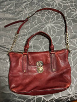 Michael Kors Burgandy Satchel Bag