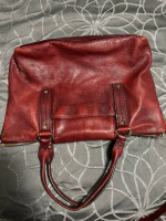 Michael Kors Burgandy Satchel Bag