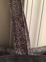 Tote Bag / Purse - Reversible - Grey / White - New - Handcrafted