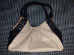 APT 9 Purse Cream Navy Tan - new