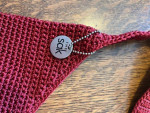 The Sak rich red crocheted purse/shoulder hobo style. Like new, no tag