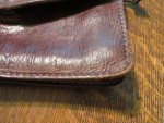 Vintage "The Bridge" leather cross-body purse, handy size, nice cond.