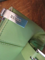 Hobo Int'l leather purse, light green, adjustable handles, like new