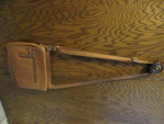 Fossil tan leather cross body purse, multiple pockets, like new