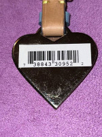 NOS DOONEY & BOURKE enamel โข leather ๐ KEY FOB keychain NEW